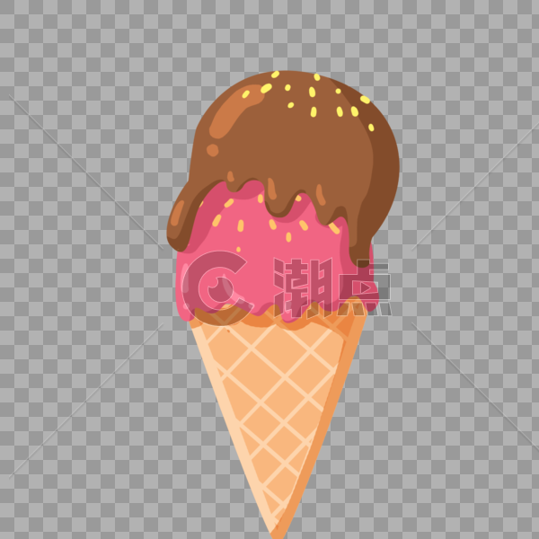 夏天清凉雪糕冰淇淋甜筒图片素材免费下载