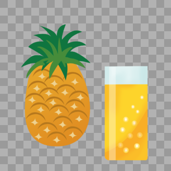 夏天清凉冷饮饮料饮品菠萝汁图片素材免费下载