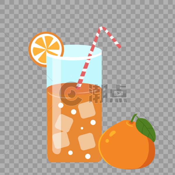 夏天清凉冰镇饮料饮品果汁橙汁图片素材免费下载