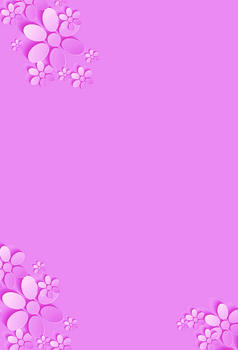 粉色立体花卉背景图片素材免费下载