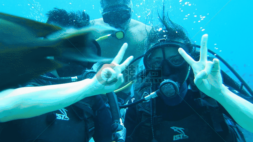 巴厘岛贝尼达潜水水下视频GIF图片素材免费下载