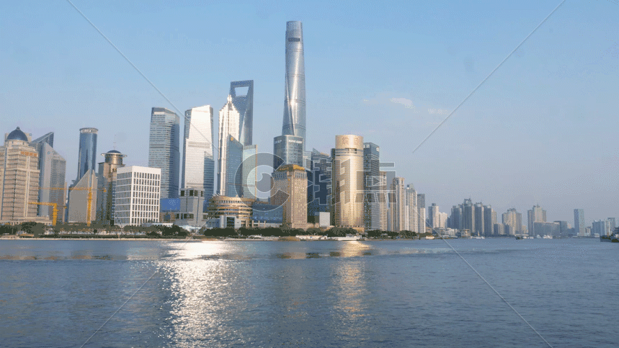 上海陆家嘴建筑群GIF图片素材免费下载