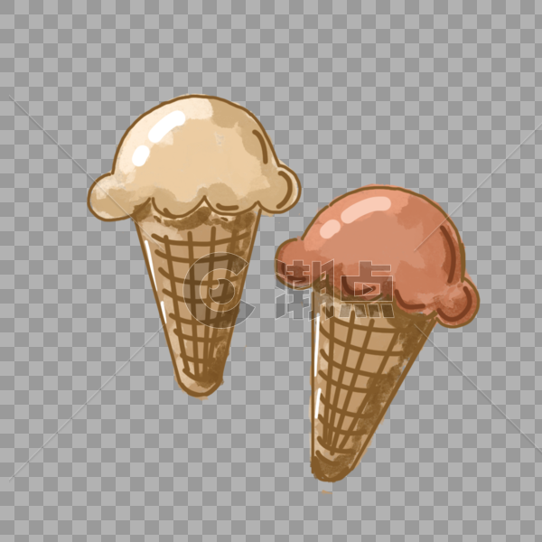 夏季冰激凌冰淇淋装饰图片素材免费下载