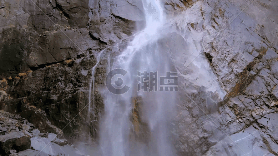 高山流水瀑布GIF图片素材免费下载