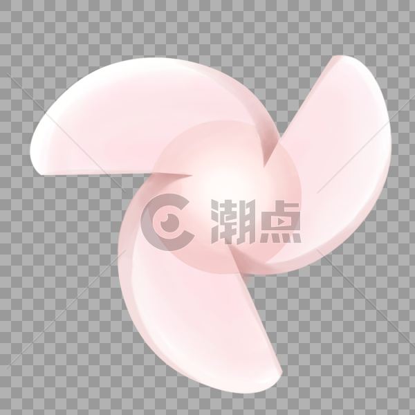 粉色电风扇元素图片素材免费下载