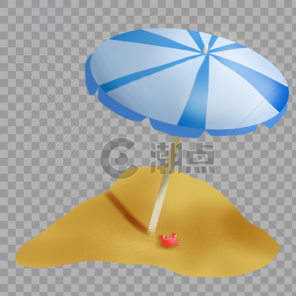 沙滩遮阳伞图片素材免费下载