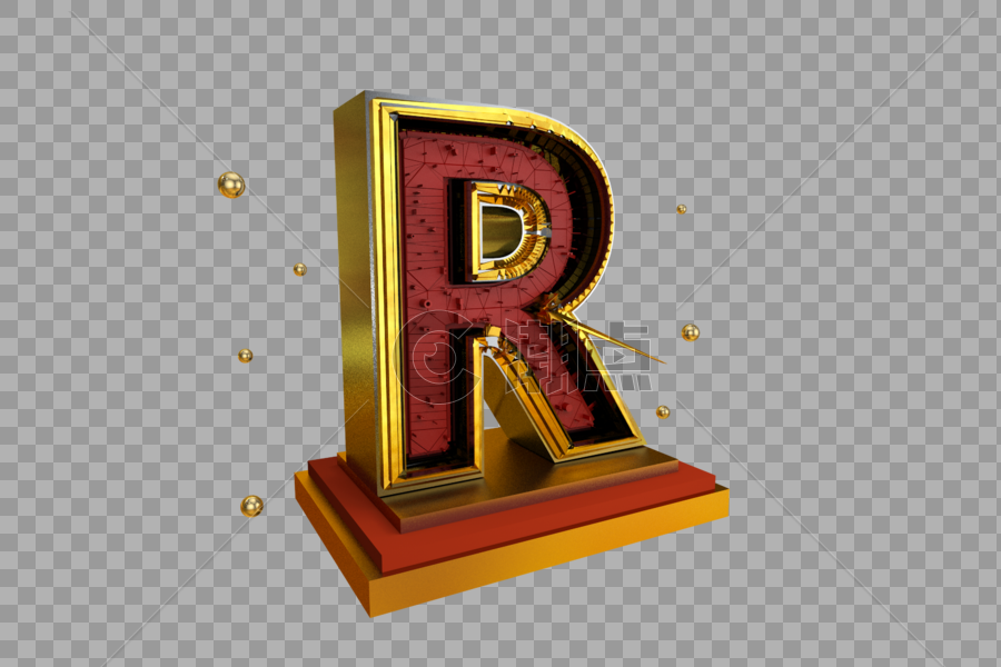 立体英文字母r设计元素3000 00图片素材免费下载 编号 潮点视频