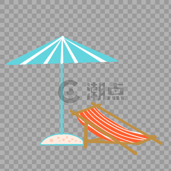 沙滩伞图片素材免费下载