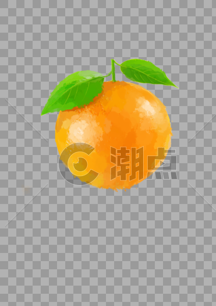 橘子水彩画图片素材免费下载