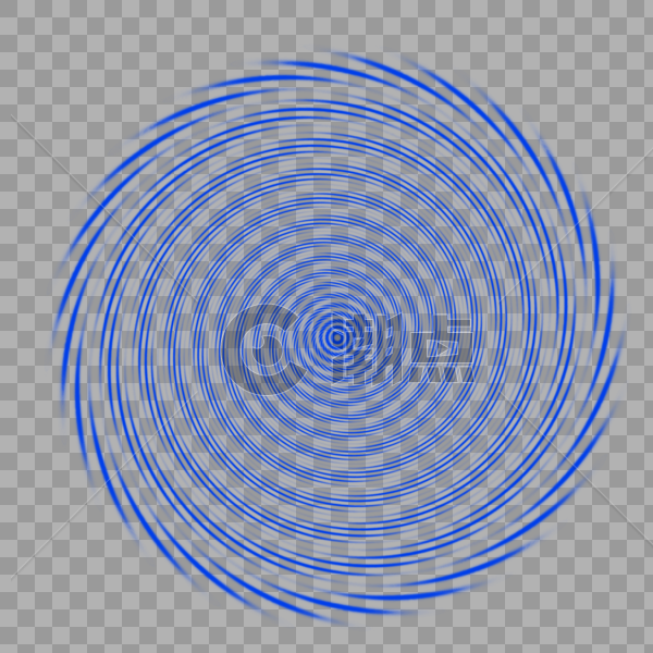 蓝色螺旋放射光效图片素材免费下载