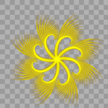 金黄色花瓣光效图片素材免费下载