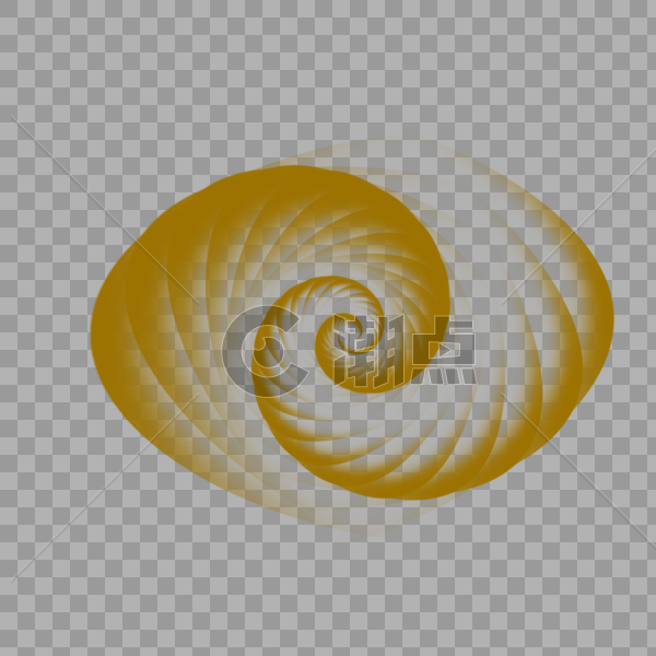 金黄螺旋光效图片素材免费下载
