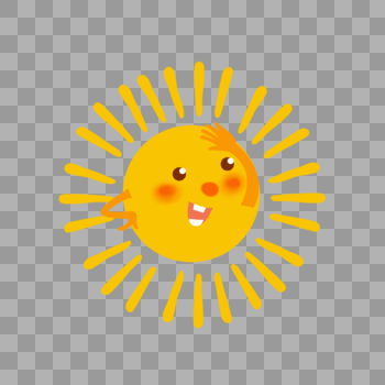 太阳表情图片素材免费下载