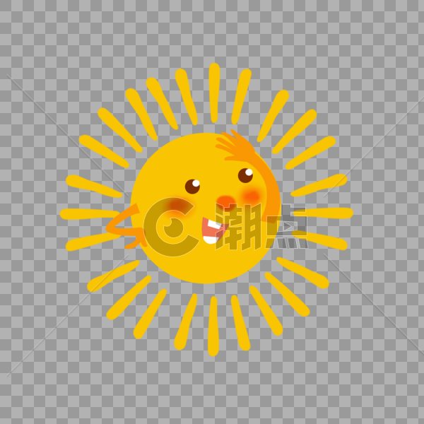 太阳表情图片素材免费下载
