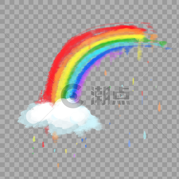 彩虹雨图片素材免费下载