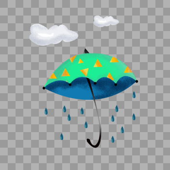 彩色雨伞图片素材免费下载