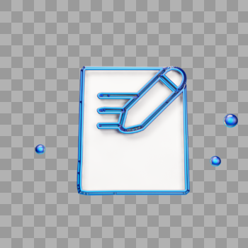 立体铅笔记笔记图标图片素材免费下载