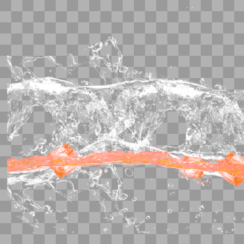 橙色冰块素材图片素材免费下载