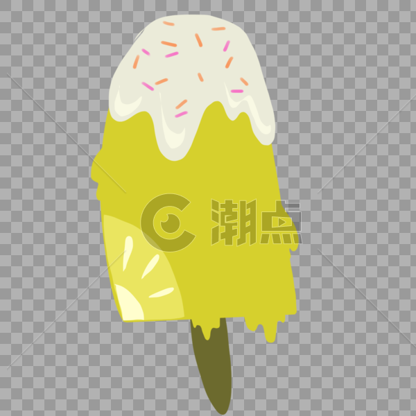 夏日柠檬味冰棍图片素材免费下载