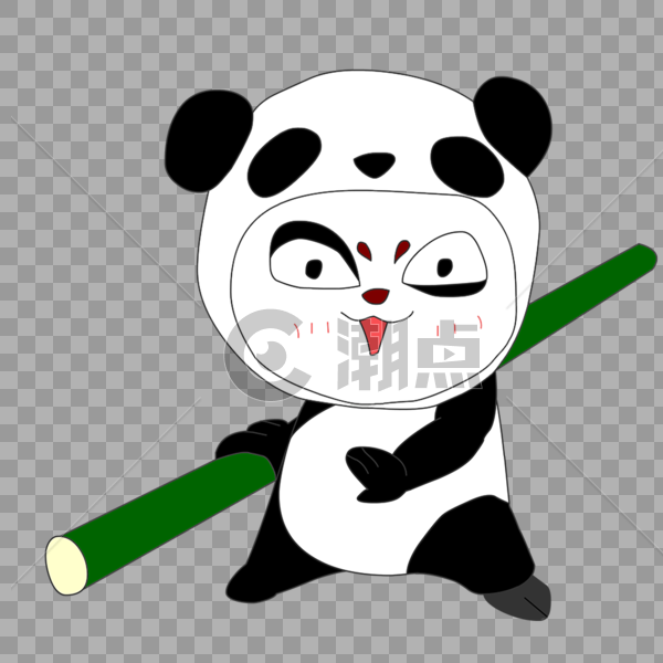 卡通熊猫图片素材免费下载