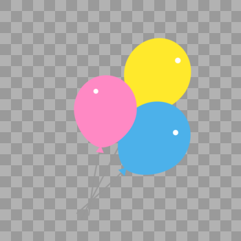 矢量彩色气球图片素材免费下载