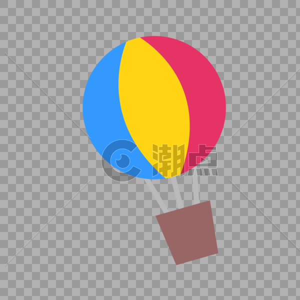矢量彩色热气球图片素材免费下载