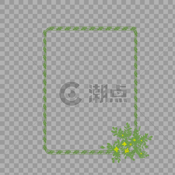春意盎然边框图片素材免费下载