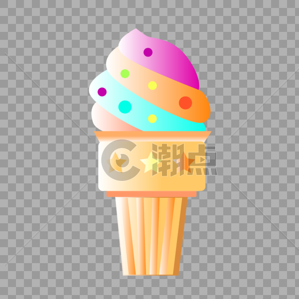 夏天的冰淇淋甜筒图片素材免费下载