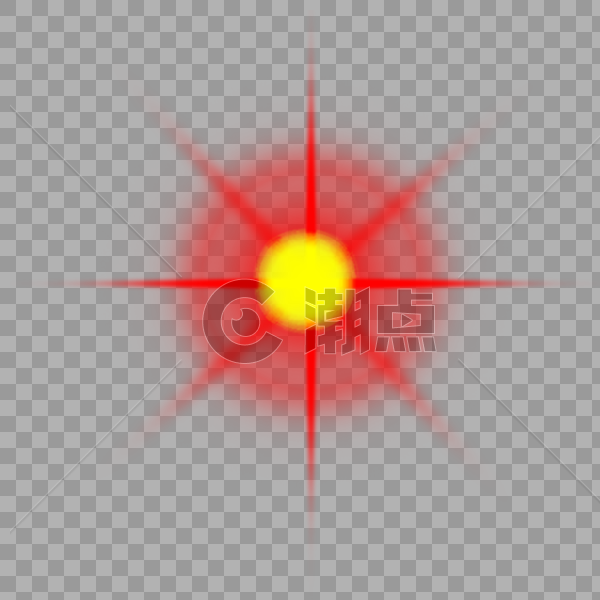 红色光圈光效图片素材免费下载