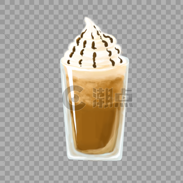 夏季饮品 咖啡冰激凌图片素材免费下载