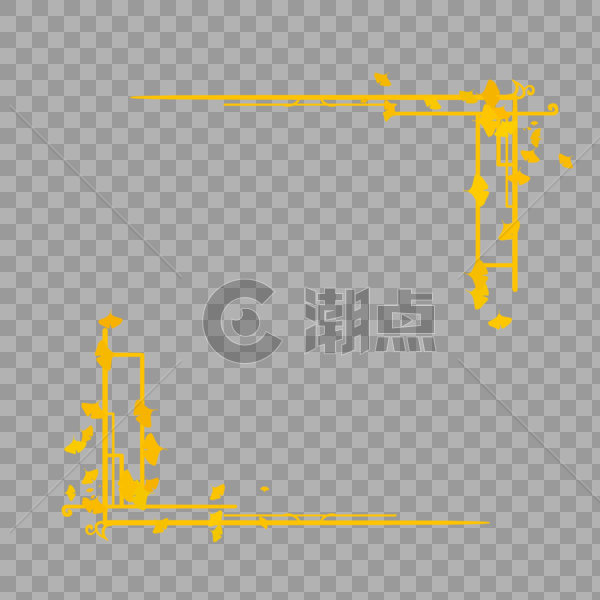 中国风银杏边框图片素材免费下载