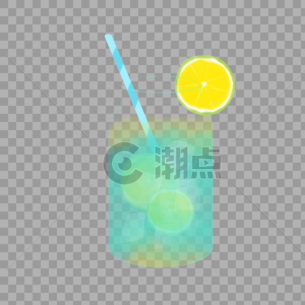 夏日冷饮系列之柠檬图片素材免费下载