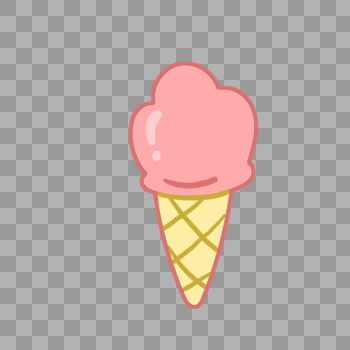 手绘美味冰淇淋图片素材免费下载
