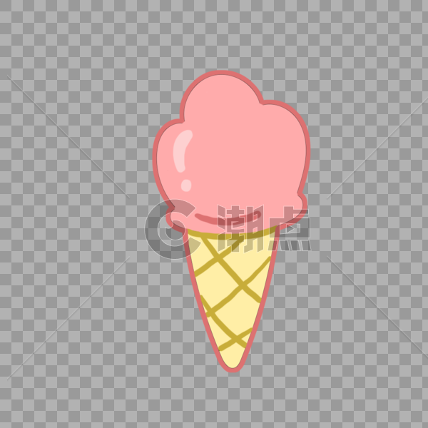 手绘美味冰淇淋图片素材免费下载