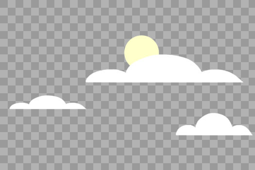 太阳云朵图片素材免费下载