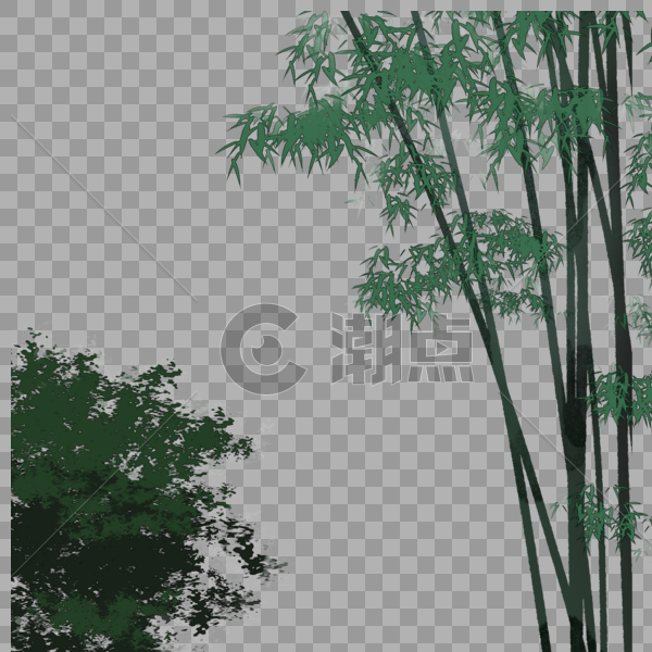 中国风竹子树丛图片素材免费下载