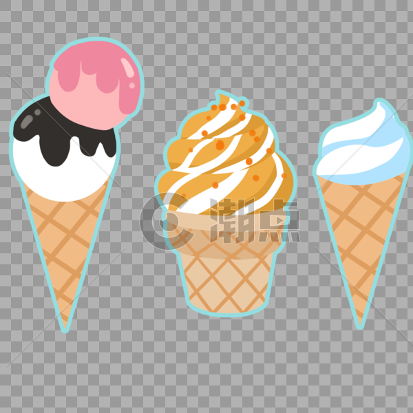 夏天的冰淇淋图片素材免费下载