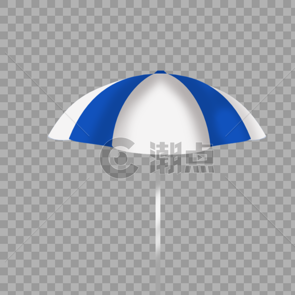 蓝白相间的雨伞图片素材免费下载