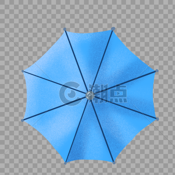蓝色伞图片素材免费下载