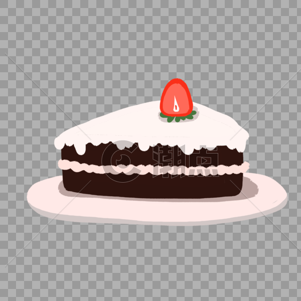 巧克力奶油草莓蛋糕图片素材免费下载