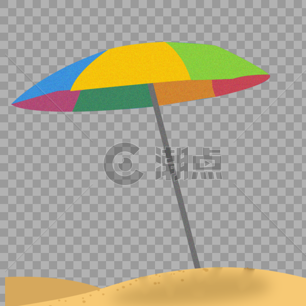 夏日度假海滩雨伞图片素材免费下载