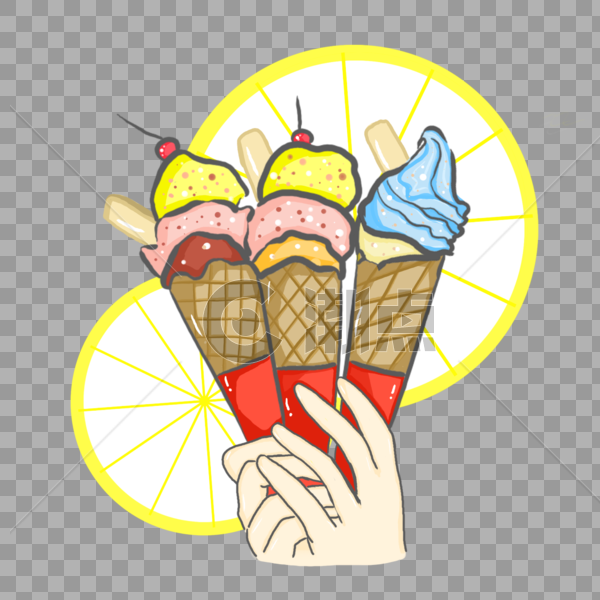甜筒冰淇凌图片素材免费下载