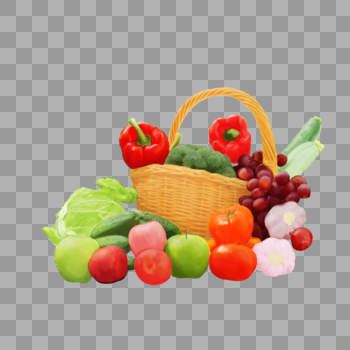 蔬果篮子图片素材免费下载