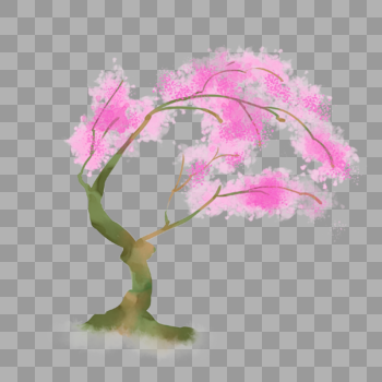 粉色樱花树图片素材免费下载