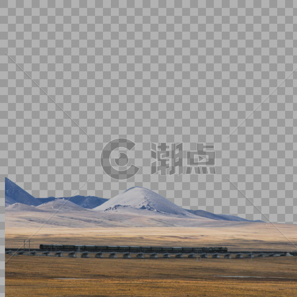 青藏高原上的火车图片素材免费下载