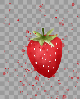 草莓水彩图片素材免费下载