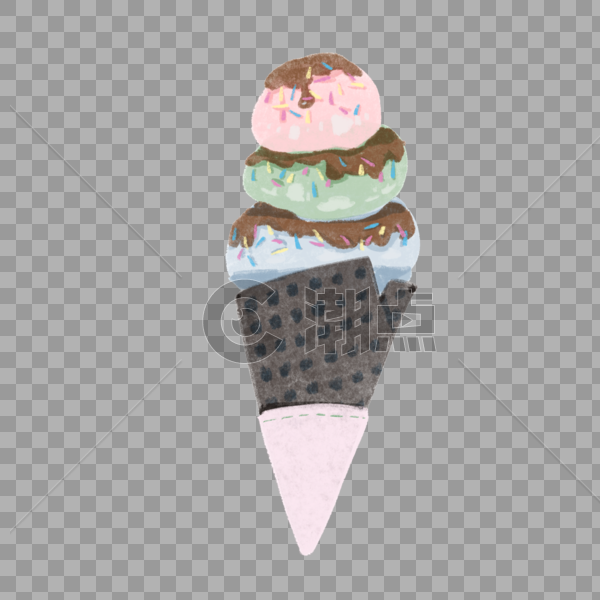 夏日清凉冰淇淋球图片素材免费下载