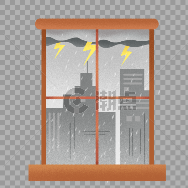 下雨天的窗台图片素材免费下载
