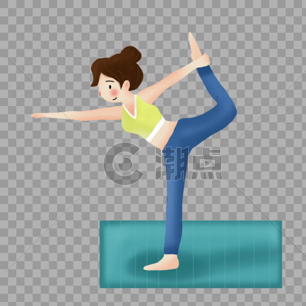 练瑜伽的女孩图片素材免费下载