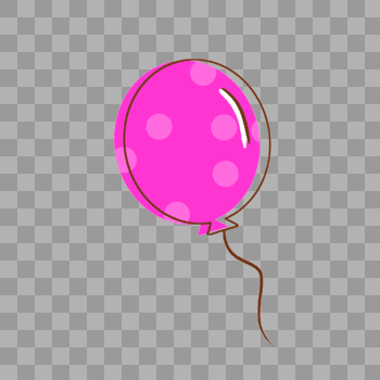 粉色线条气球图片素材免费下载